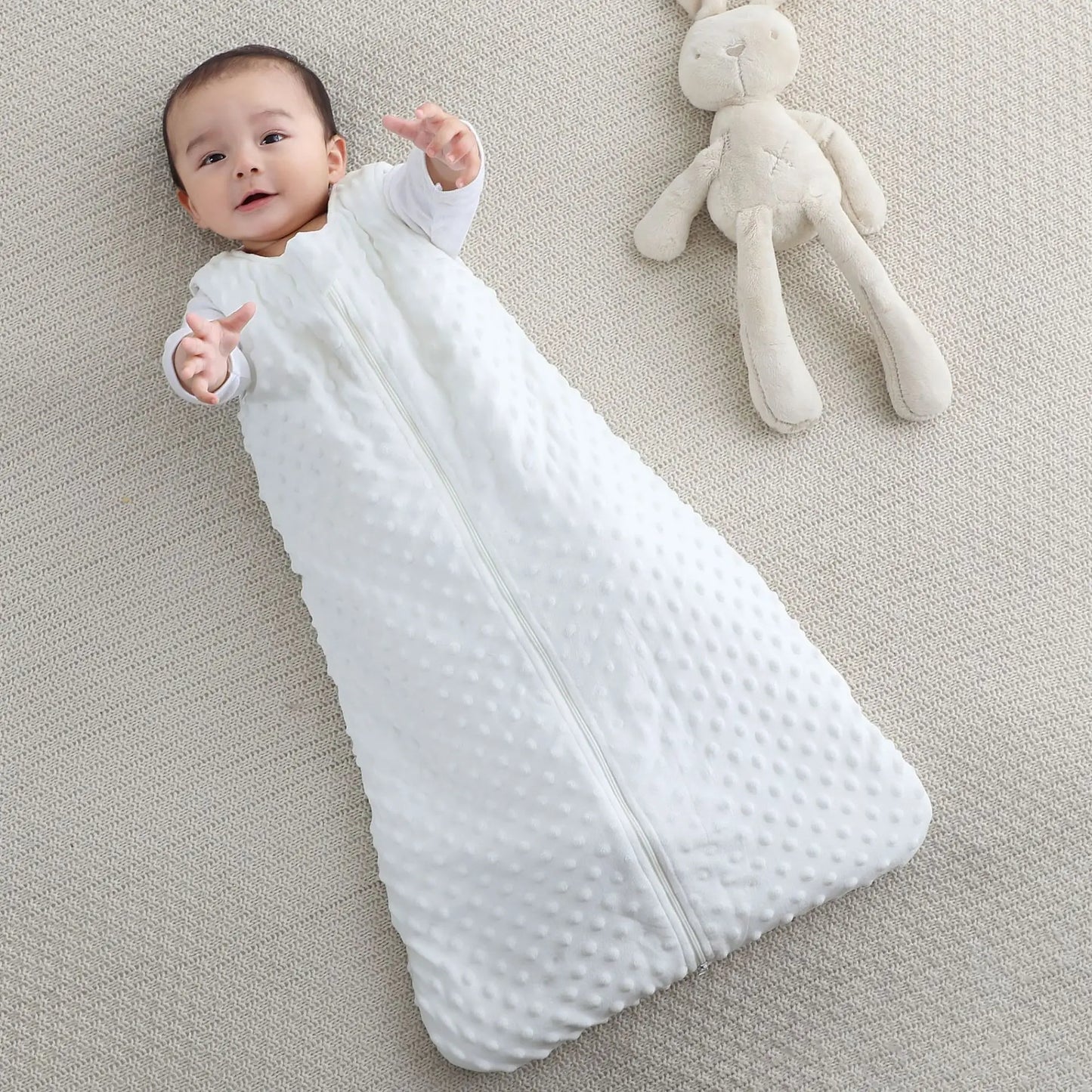 Saco de Dormir Casulo Aconchego — Algodão Premium Toque 3D