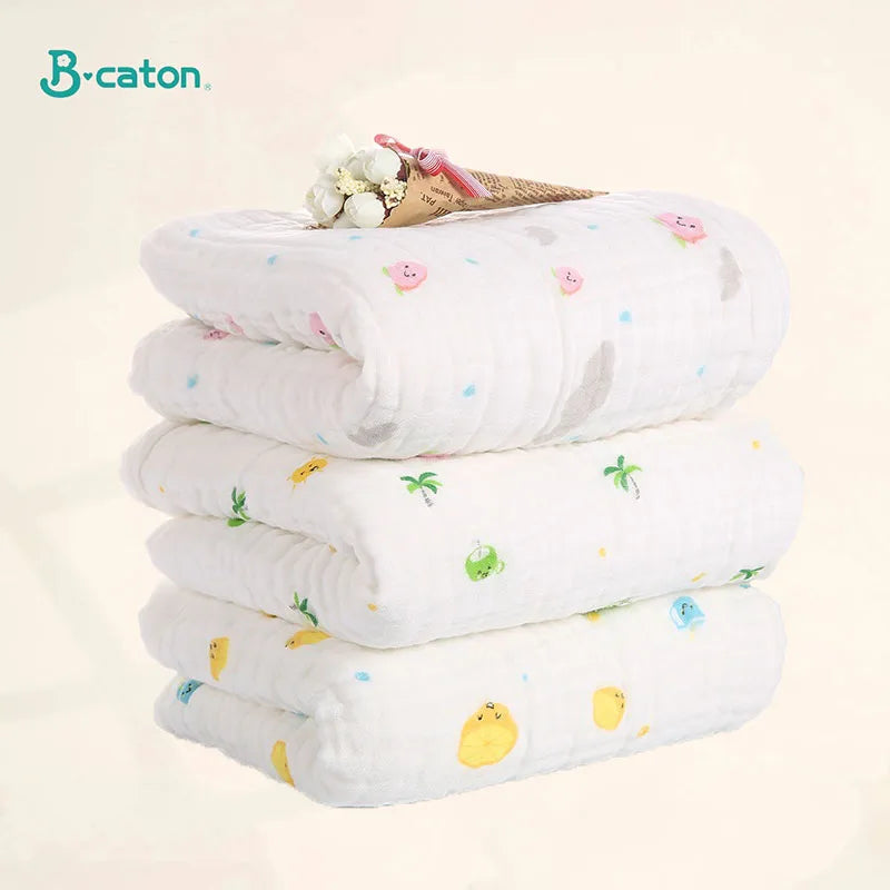 Toalha Manta Premium de Gaze Soft – 6 Camadas de Puro Algodão