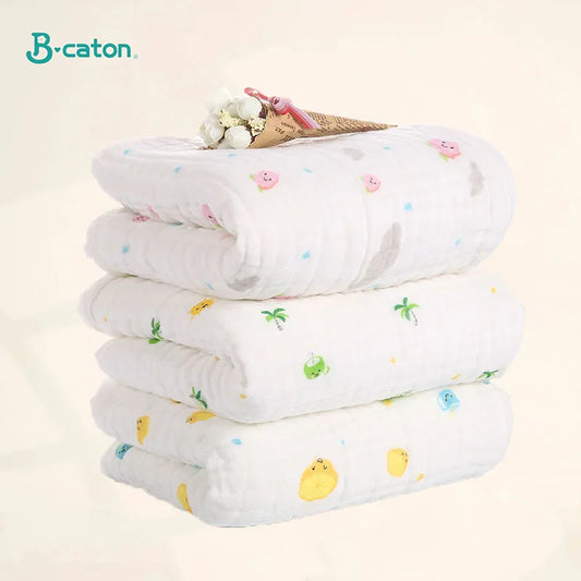 Toalha Manta Premium de Gaze Soft – 6 Camadas de Puro Algodão
