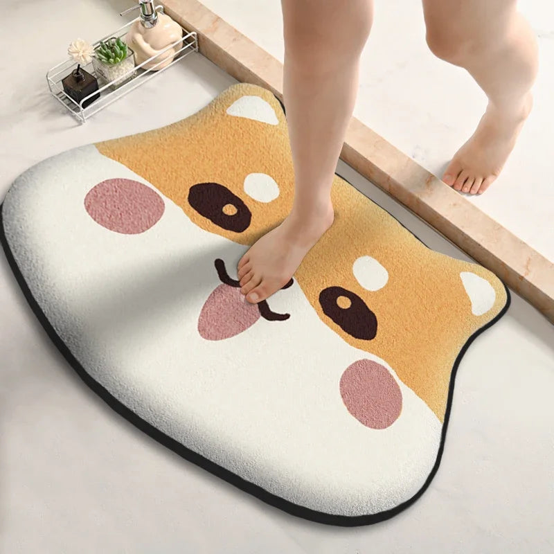 Tapete de Banho Soft Bichinhos – Absorvente e Antiderrapante