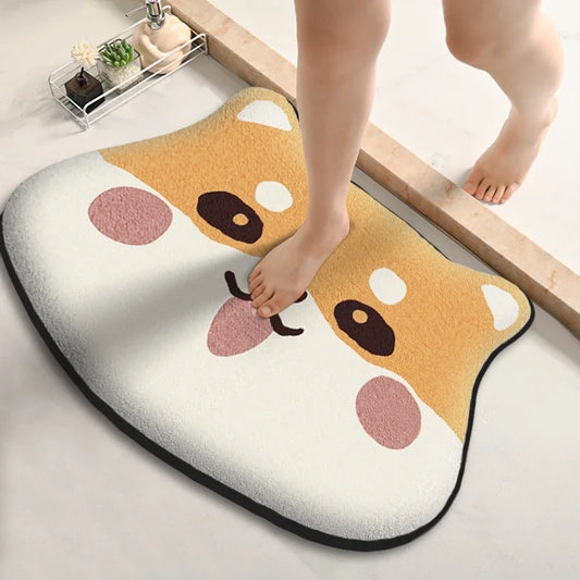 Tapete de Banho Soft Bichinhos – Absorvente e Antiderrapante