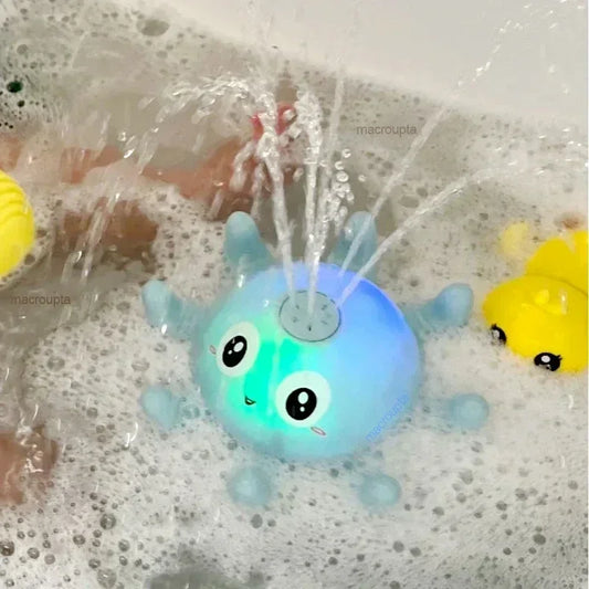 Baleia Chafariz Mágica LED - Banho Divertido e Sensorial